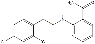 2-{[2-(2,4-dichlorophenyl)ethyl]amino}pyridine-3-carboxamide Struktur