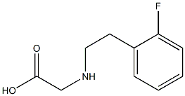 2-{[2-(2-fluorophenyl)ethyl]amino}acetic acid Struktur