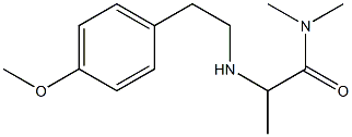 2-{[2-(4-methoxyphenyl)ethyl]amino}-N,N-dimethylpropanamide Struktur