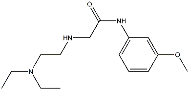 2-{[2-(diethylamino)ethyl]amino}-N-(3-methoxyphenyl)acetamide Struktur