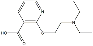 2-{[2-(diethylamino)ethyl]thio}nicotinic acid Struktur