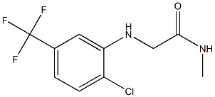 2-{[2-chloro-5-(trifluoromethyl)phenyl]amino}-N-methylacetamide Struktur