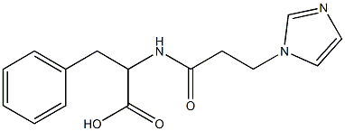 2-{[3-(1H-imidazol-1-yl)propanoyl]amino}-3-phenylpropanoic acid Struktur