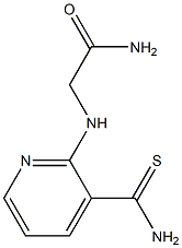 2-{[3-(aminocarbonothioyl)pyridin-2-yl]amino}acetamide Struktur