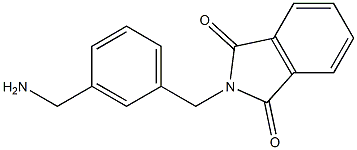 2-{[3-(aminomethyl)phenyl]methyl}-2,3-dihydro-1H-isoindole-1,3-dione Struktur