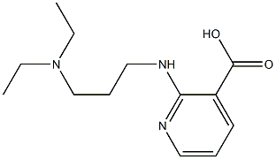 2-{[3-(diethylamino)propyl]amino}pyridine-3-carboxylic acid Struktur