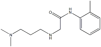 2-{[3-(dimethylamino)propyl]amino}-N-(2-methylphenyl)acetamide Struktur