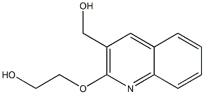 2-{[3-(hydroxymethyl)quinolin-2-yl]oxy}ethan-1-ol Struktur