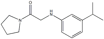 2-{[3-(propan-2-yl)phenyl]amino}-1-(pyrrolidin-1-yl)ethan-1-one Struktur