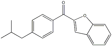 2-{[4-(2-methylpropyl)phenyl]carbonyl}-1-benzofuran Struktur