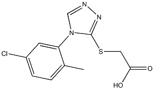 2-{[4-(5-chloro-2-methylphenyl)-4H-1,2,4-triazol-3-yl]sulfanyl}acetic acid Struktur