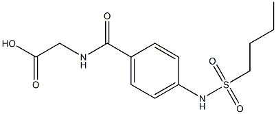 2-{[4-(butane-1-sulfonamido)phenyl]formamido}acetic acid Struktur