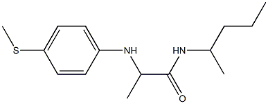 2-{[4-(methylsulfanyl)phenyl]amino}-N-(pentan-2-yl)propanamide Struktur