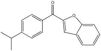 2-{[4-(propan-2-yl)phenyl]carbonyl}-1-benzofuran Struktur