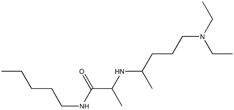 2-{[5-(diethylamino)pentan-2-yl]amino}-N-pentylpropanamide Struktur