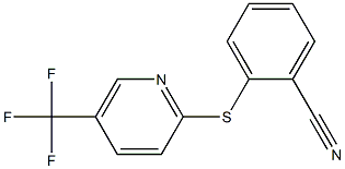 2-{[5-(trifluoromethyl)pyridin-2-yl]sulfanyl}benzonitrile Struktur