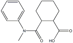 2-{[methyl(phenyl)amino]carbonyl}cyclohexanecarboxylic acid Struktur