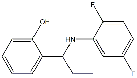 2-{1-[(2,5-difluorophenyl)amino]propyl}phenol Struktur