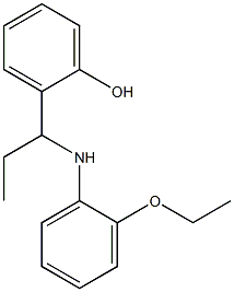 2-{1-[(2-ethoxyphenyl)amino]propyl}phenol Struktur