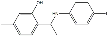 2-{1-[(4-iodophenyl)amino]ethyl}-5-methylphenol Struktur