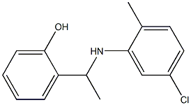 2-{1-[(5-chloro-2-methylphenyl)amino]ethyl}phenol Struktur