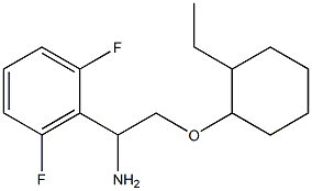 2-{1-amino-2-[(2-ethylcyclohexyl)oxy]ethyl}-1,3-difluorobenzene Struktur