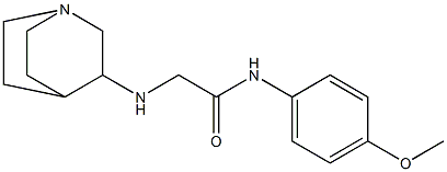 2-{1-azabicyclo[2.2.2]octan-3-ylamino}-N-(4-methoxyphenyl)acetamide Struktur