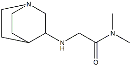 2-{1-azabicyclo[2.2.2]octan-3-ylamino}-N,N-dimethylacetamide Struktur