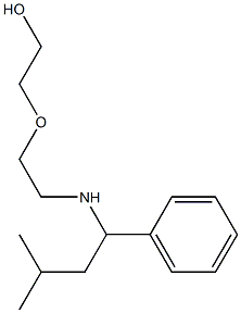 2-{2-[(3-methyl-1-phenylbutyl)amino]ethoxy}ethan-1-ol Struktur