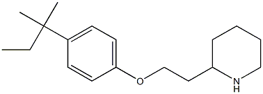 2-{2-[4-(2-methylbutan-2-yl)phenoxy]ethyl}piperidine Struktur