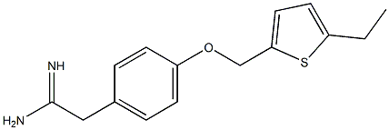 2-{4-[(5-ethylthien-2-yl)methoxy]phenyl}ethanimidamide Struktur