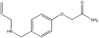 2-{4-[(prop-2-en-1-ylamino)methyl]phenoxy}acetamide Struktur