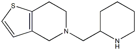 2-{4H,5H,6H,7H-thieno[3,2-c]pyridin-5-ylmethyl}piperidine Struktur