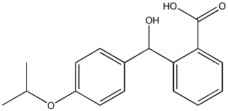 2-{hydroxy[4-(propan-2-yloxy)phenyl]methyl}benzoic acid Struktur