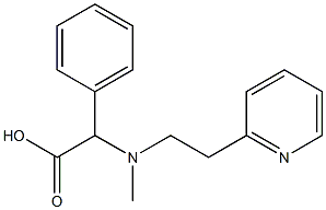 2-{methyl[2-(pyridin-2-yl)ethyl]amino}-2-phenylacetic acid Struktur