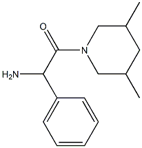 2-amino-1-(3,5-dimethylpiperidin-1-yl)-2-phenylethan-1-one Struktur