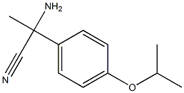 2-amino-2-(4-isopropoxyphenyl)propanenitrile Struktur