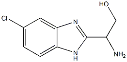 2-amino-2-(5-chloro-1H-1,3-benzodiazol-2-yl)ethan-1-ol Struktur