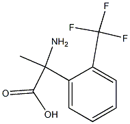 2-amino-2-[2-(trifluoromethyl)phenyl]propanoic acid Struktur