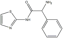 2-amino-2-phenyl-N-1,3-thiazol-2-ylacetamide Struktur