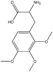 2-amino-3-(2,3,4-trimethoxyphenyl)propanoic acid Struktur