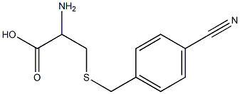 2-amino-3-[(4-cyanobenzyl)thio]propanoic acid Struktur