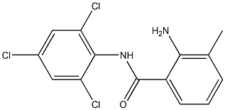 2-amino-3-methyl-N-(2,4,6-trichlorophenyl)benzamide Struktur