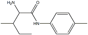 2-amino-3-methyl-N-(4-methylphenyl)pentanamide Struktur