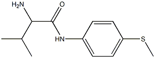 2-amino-3-methyl-N-[4-(methylthio)phenyl]butanamide Struktur