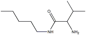 2-amino-3-methyl-N-pentylbutanamide Struktur