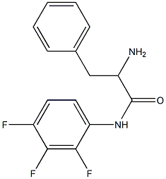 2-amino-3-phenyl-N-(2,3,4-trifluorophenyl)propanamide Struktur