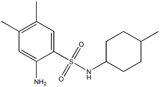 2-amino-4,5-dimethyl-N-(4-methylcyclohexyl)benzene-1-sulfonamide Struktur