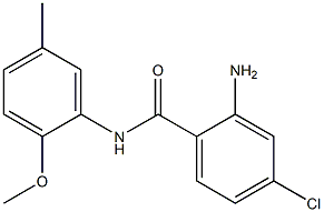 2-amino-4-chloro-N-(2-methoxy-5-methylphenyl)benzamide Struktur