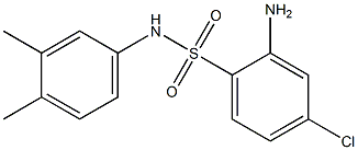 2-amino-4-chloro-N-(3,4-dimethylphenyl)benzene-1-sulfonamide Struktur